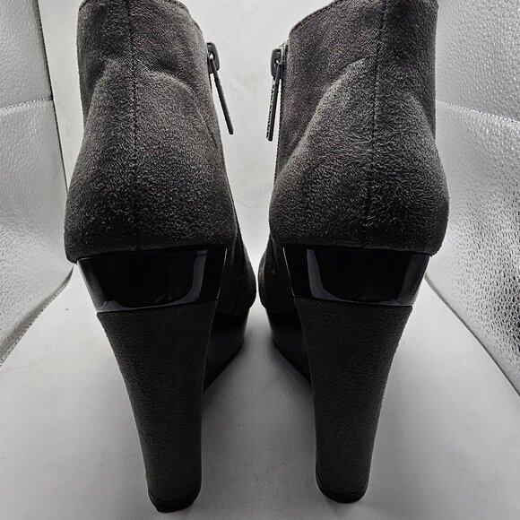 Michael Antonio Studio Gala Grey Wedge Ankle Boots 7 - Picture 10 of 13
